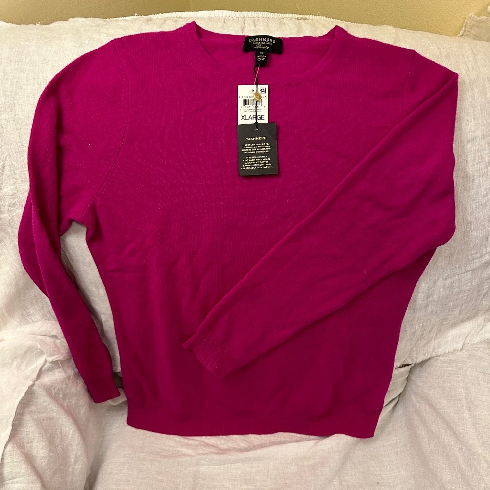 NWT Charter Club 100% cashmere sweater